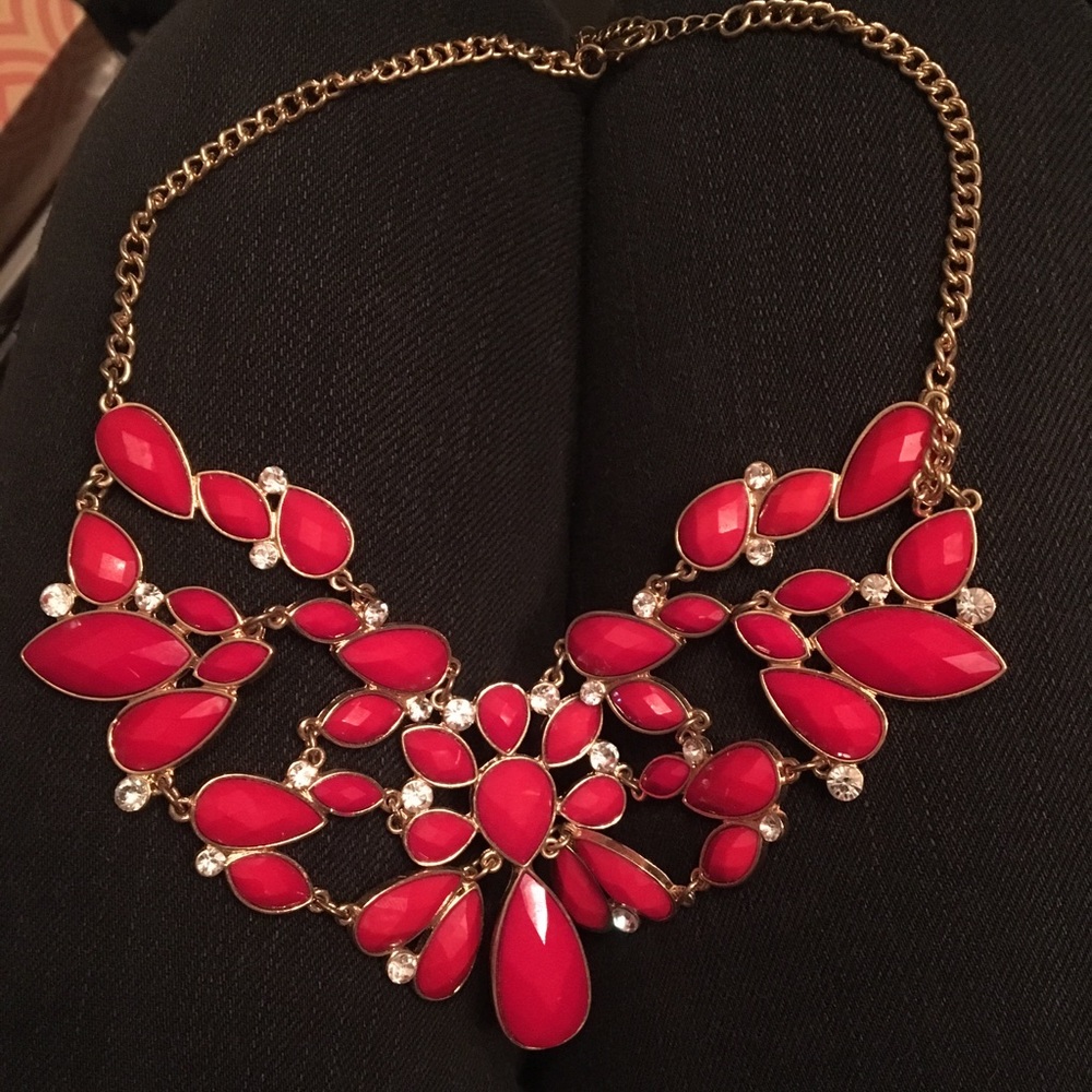Red and gold necklace